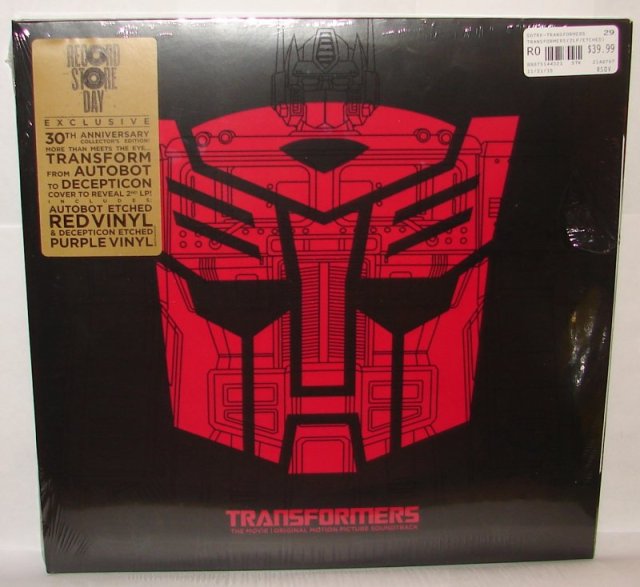 Blog #1013: Transformers Artifact of the Week: Transformers: The Movie  Soundtrack Record Store Day 30th Anniversary 2 Record Set | lmb3.net